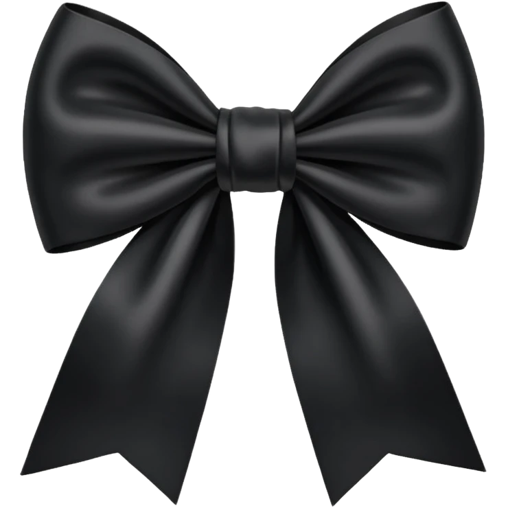 Moño negro emoji