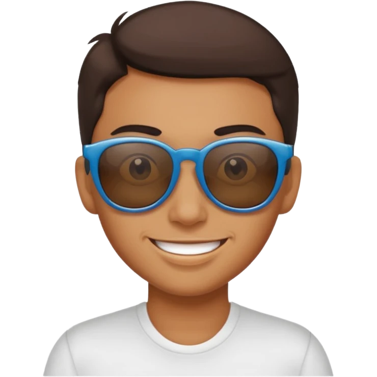 Naughty looking smile with sunglass emoji