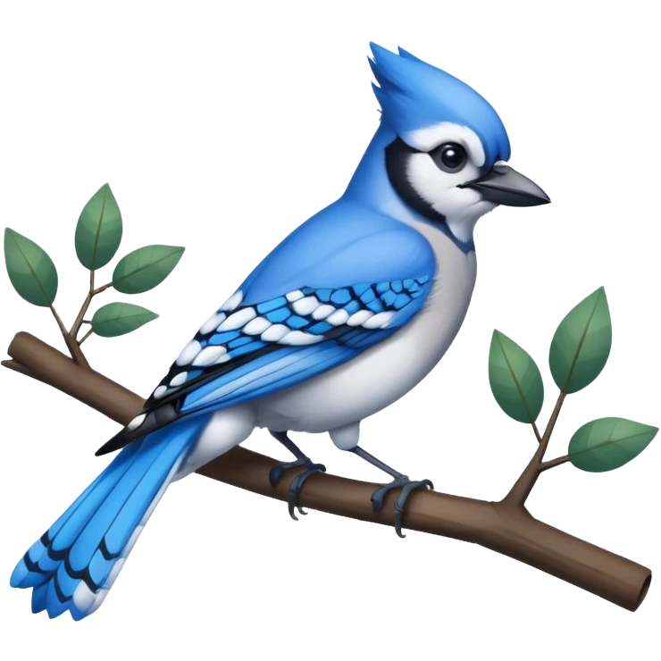 Blue Jay Bird emoji