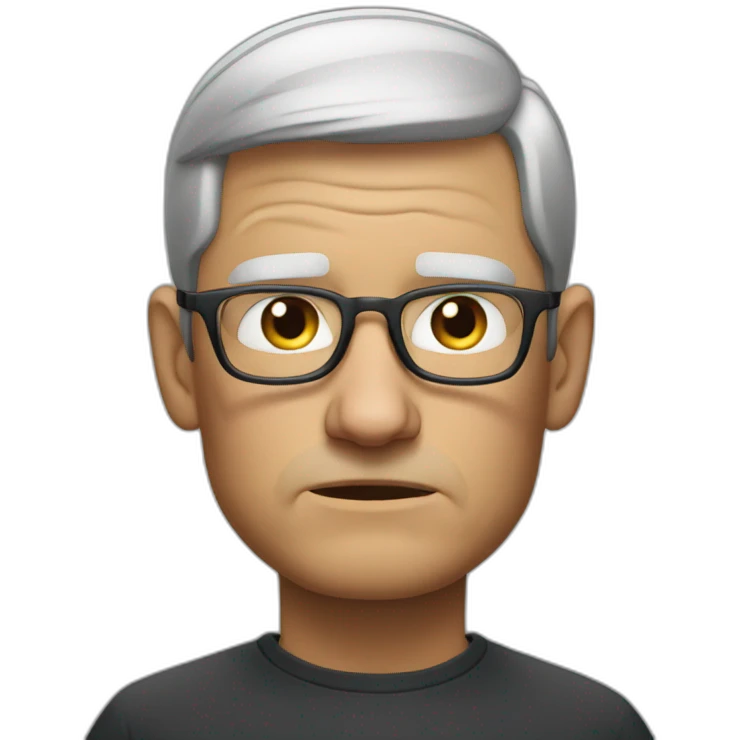 sad tim cook emoji