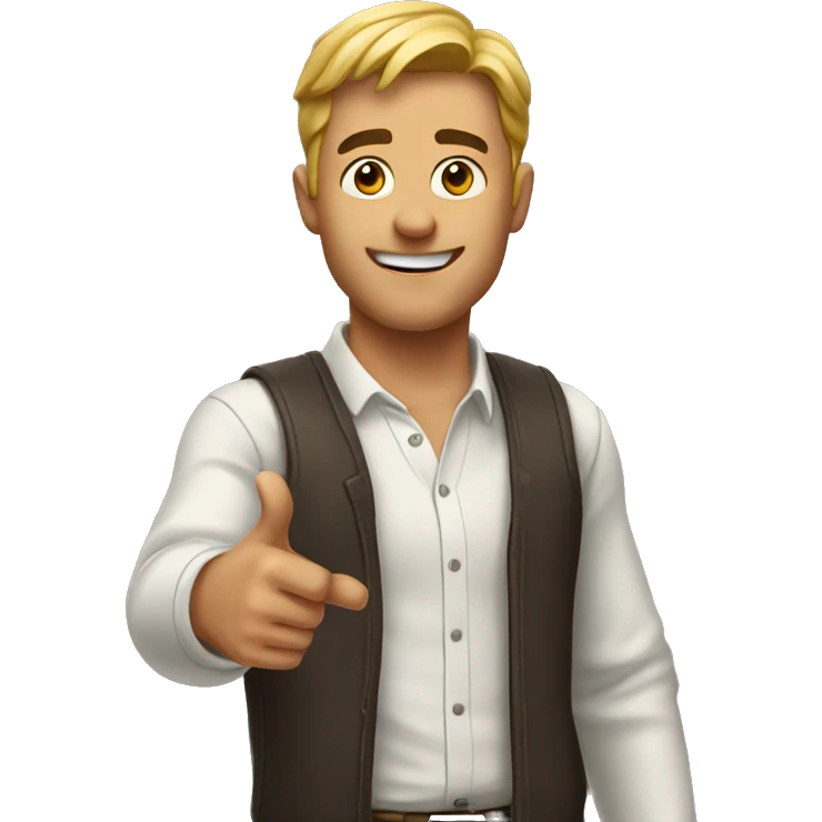  guy pointing up emoji