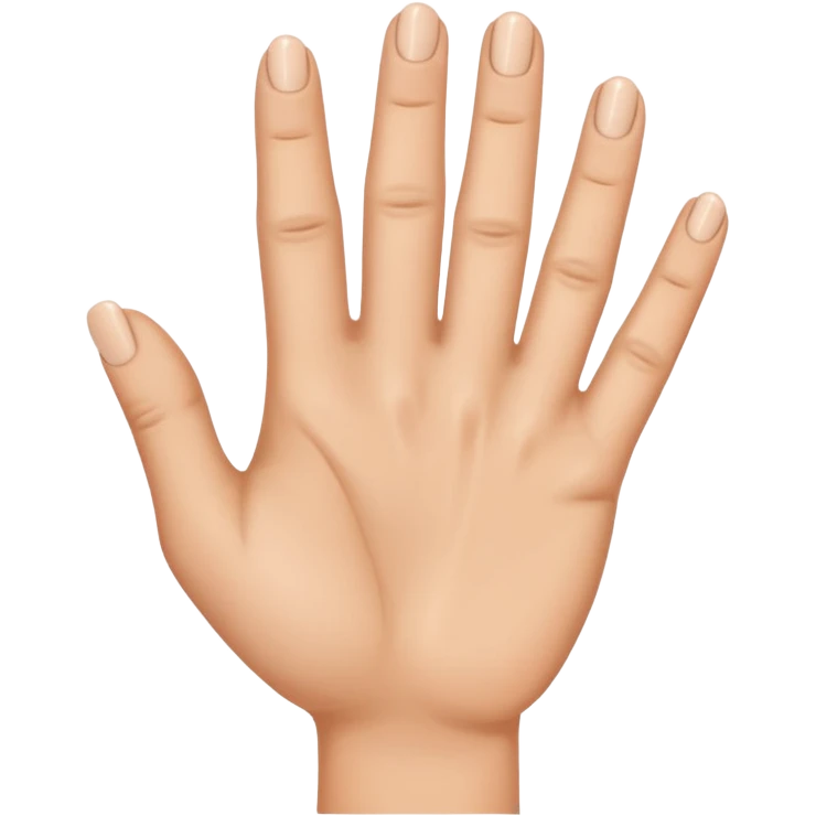 I want like a sign with my hand a hand with the third finger and the forth I want theme on and the others off emoji