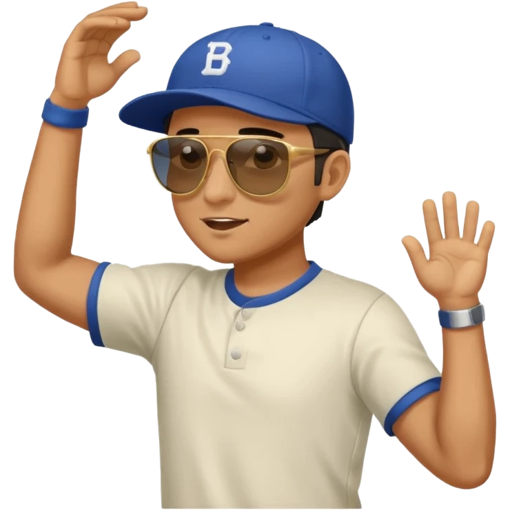Dabbing dude emoji