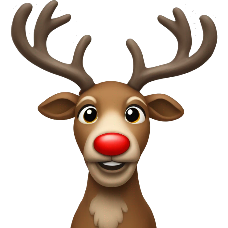 Red Nosed Reindeer emoji