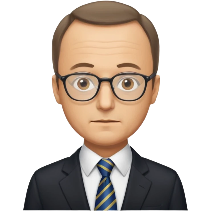 Friedrich Merz emoji, with a tie and glasses emoji