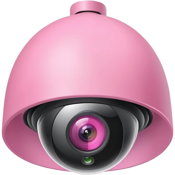 Security Camera pink  emoji