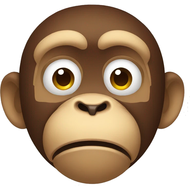 sad monkey mouth emoji