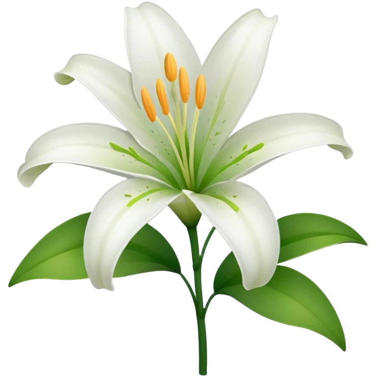 Lily flower emoji