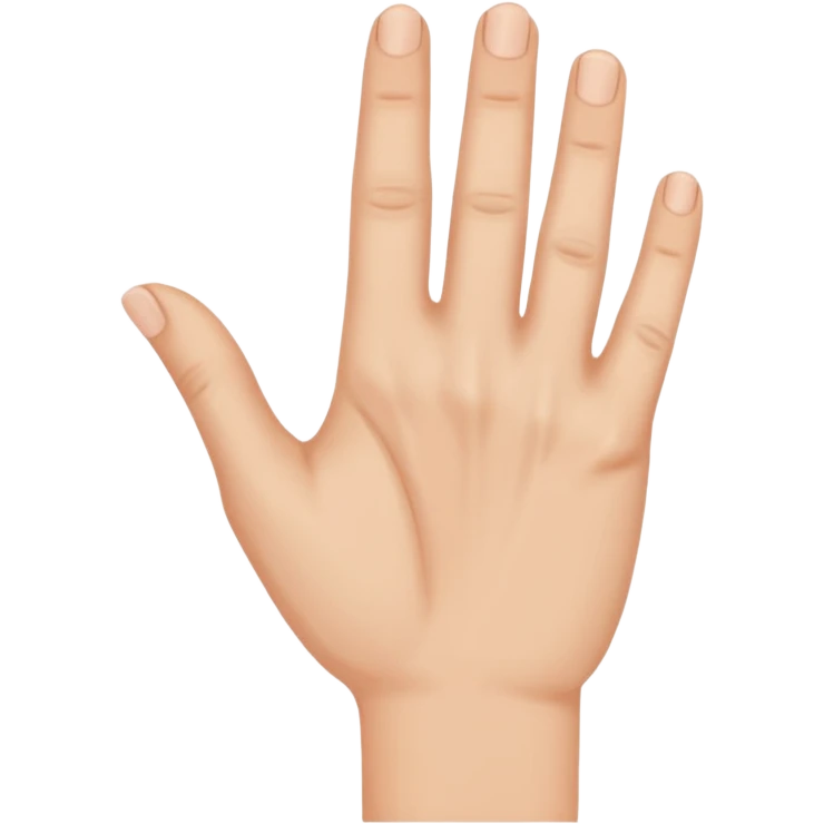 ладонь в профиль показывает стоп emoji
