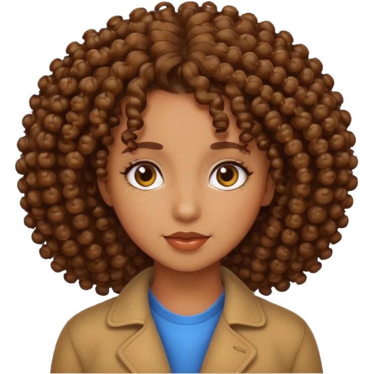 curly girl emoji