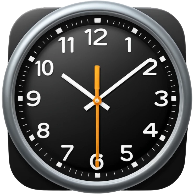 12:00 on the clock emoji