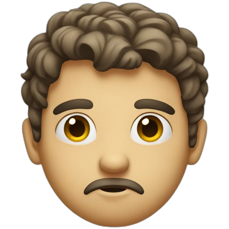 very skeptical face emoji