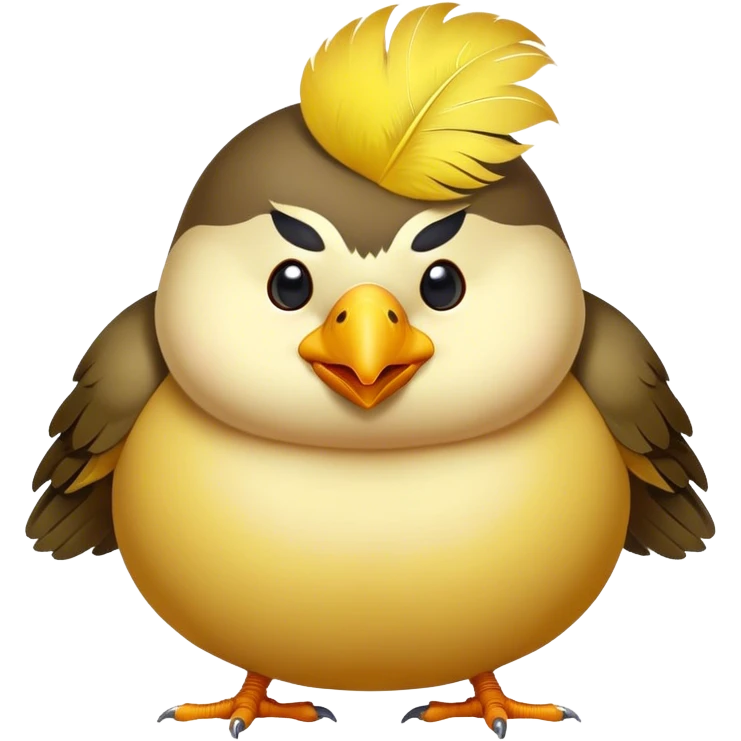 Fat Kim jong-un but he’s a bird emoji
