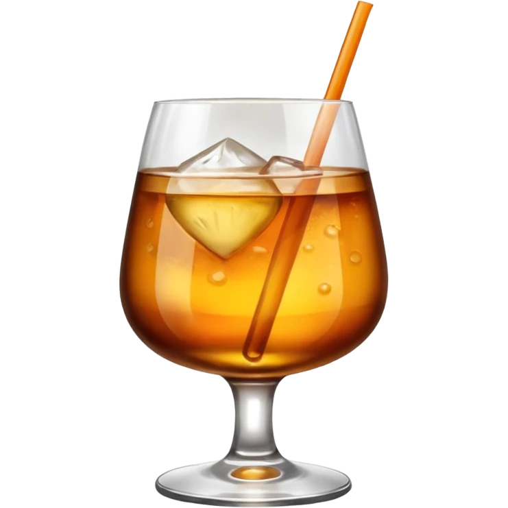cocktail in a whisky glass emoji
