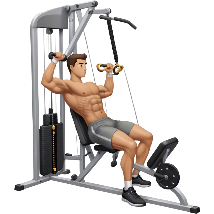side-view man cable-machine tricep-pushdown emoji
