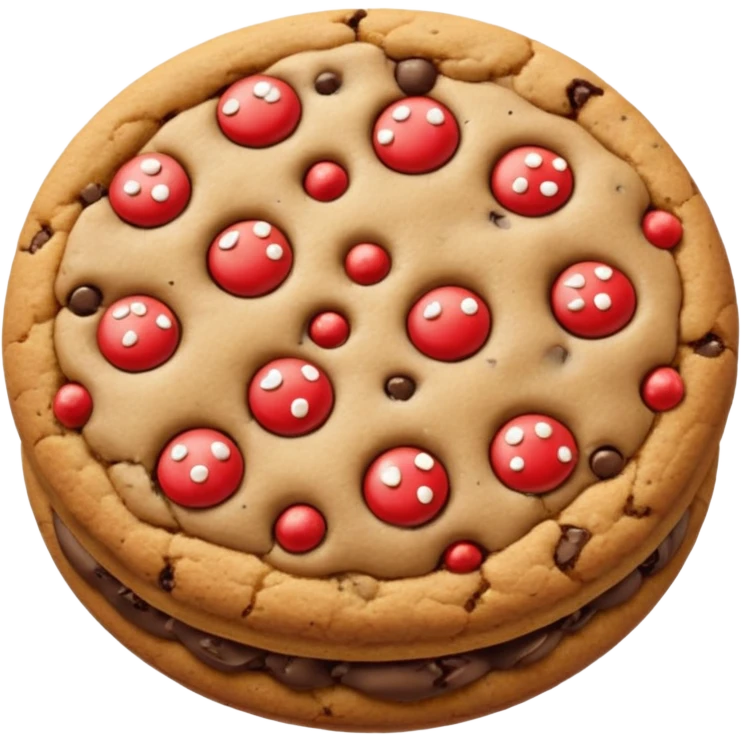 Mushroom cookie  emoji