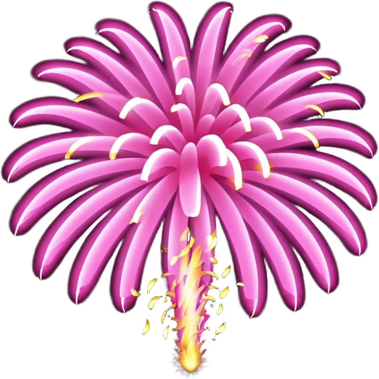 firework pink emoji