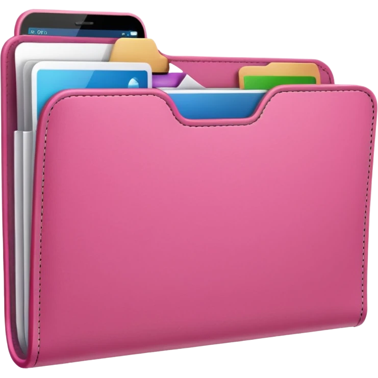 simple mix pink folder emoji