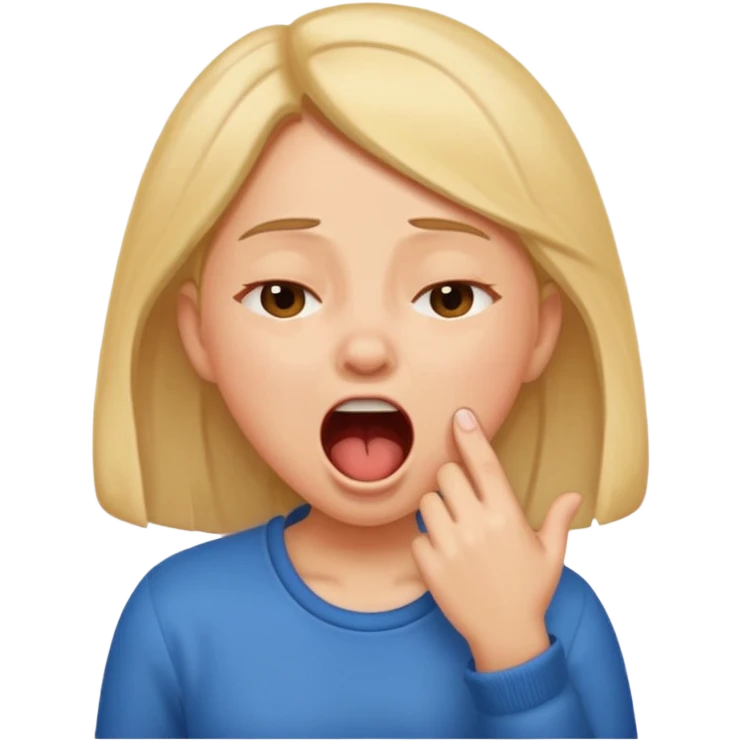 girl wake up emoji