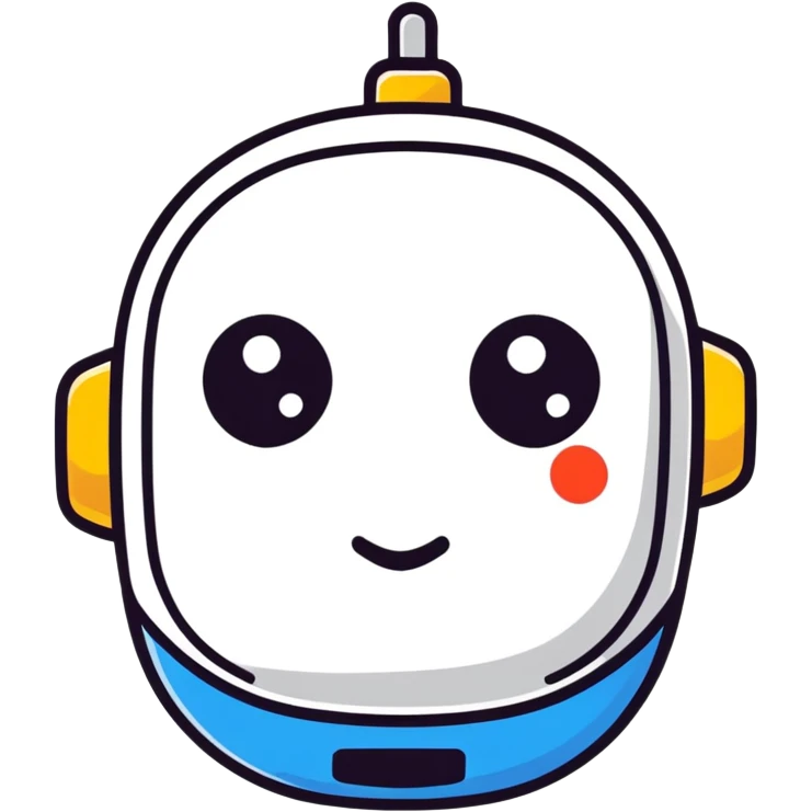 robot head icon representing AI emoji