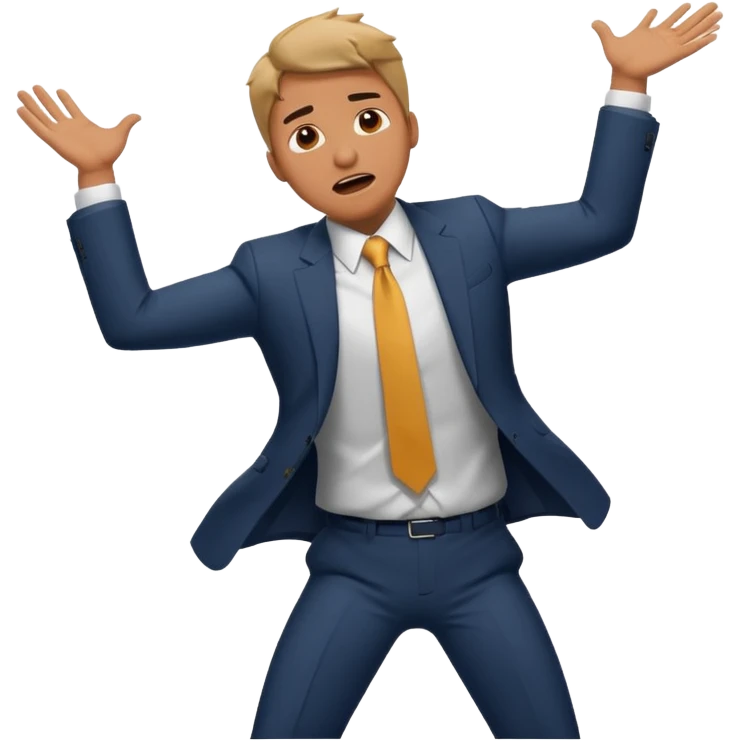 MAN FALL DOWN emoji