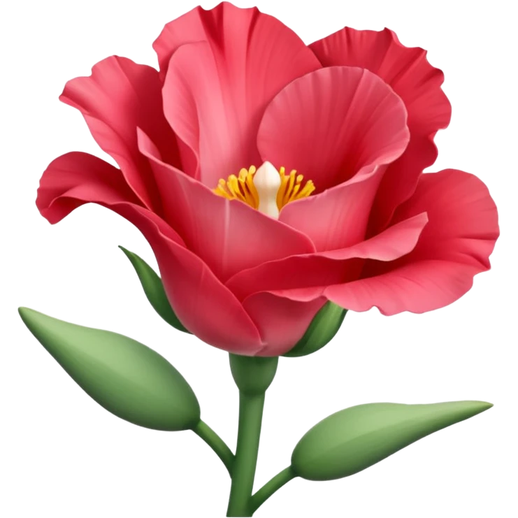 Beautiful light red flower Eustoma emoji