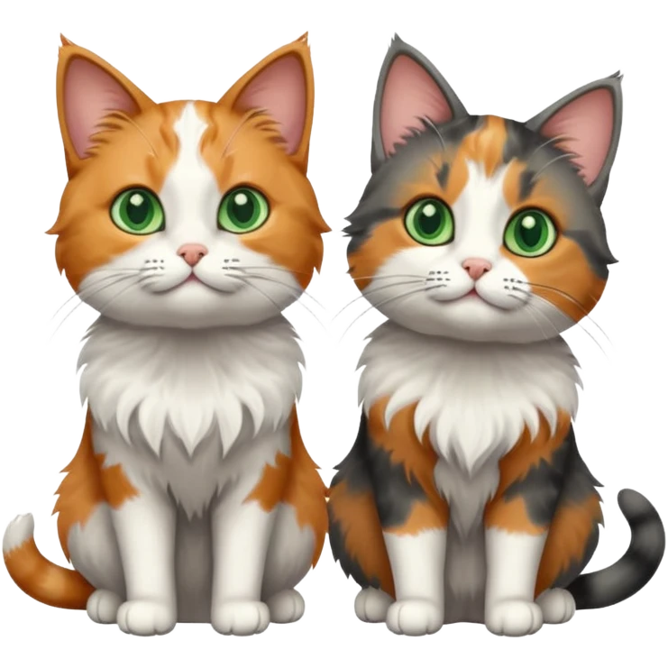 2 cats head emoji
