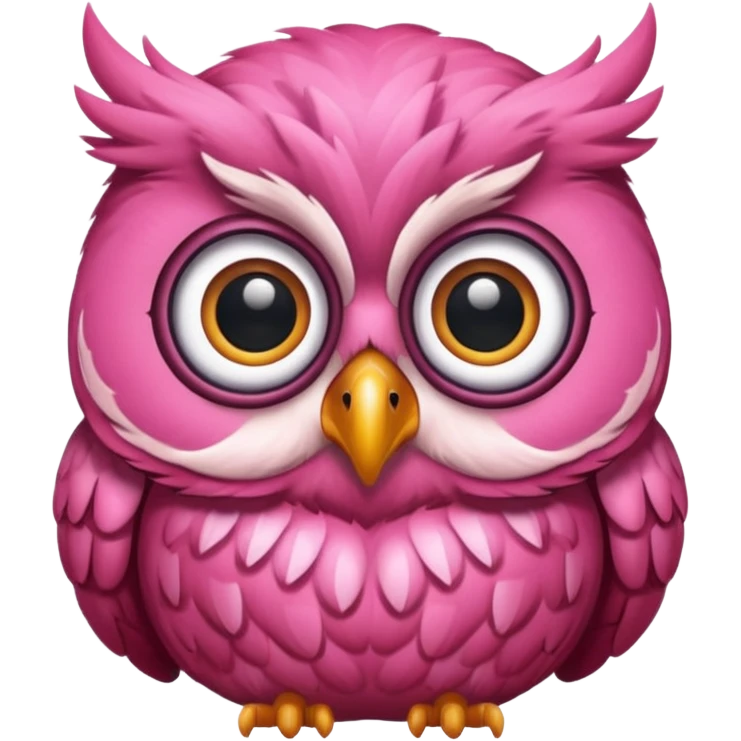 image of a pink owl emoji