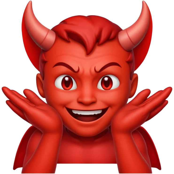 Make me emoji with devil face and rubbing hands like fly emoji