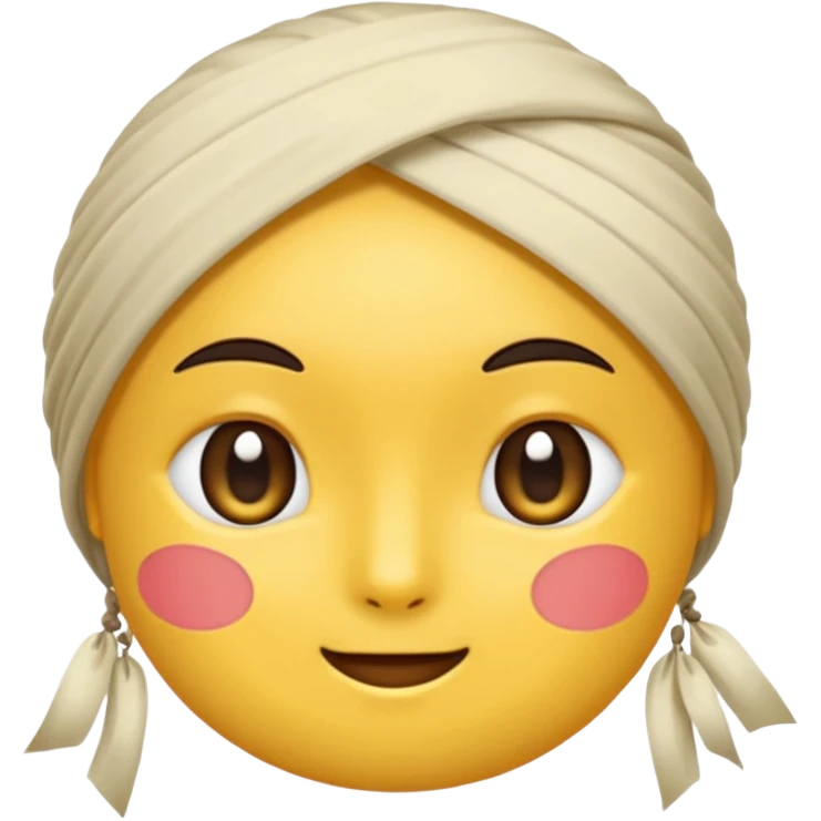 可愛撒嬌的白色奶牛毛 emoji