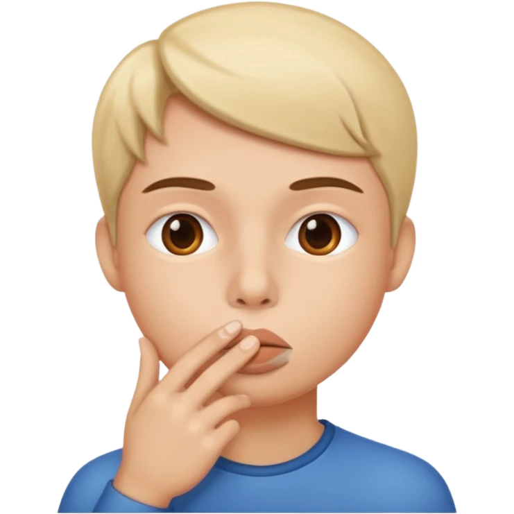 face shushing emoji