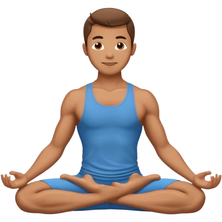 Yoga Practitioner man  emoji