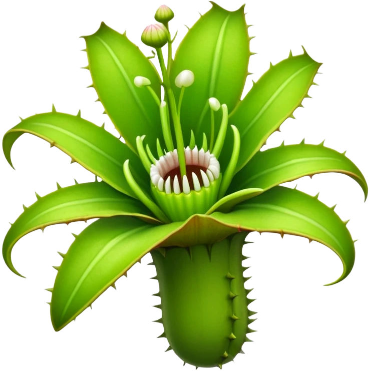  carnivorous plant flower with teeth emoji