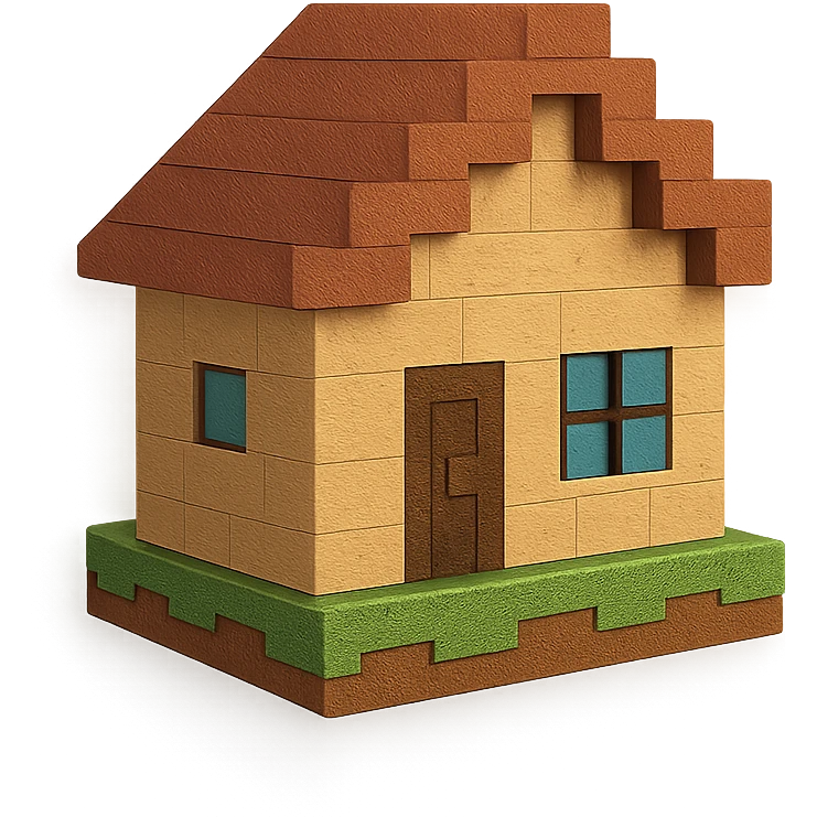 Minecraft house emoji