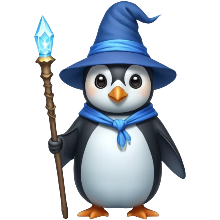 Penguin Wizard emoji