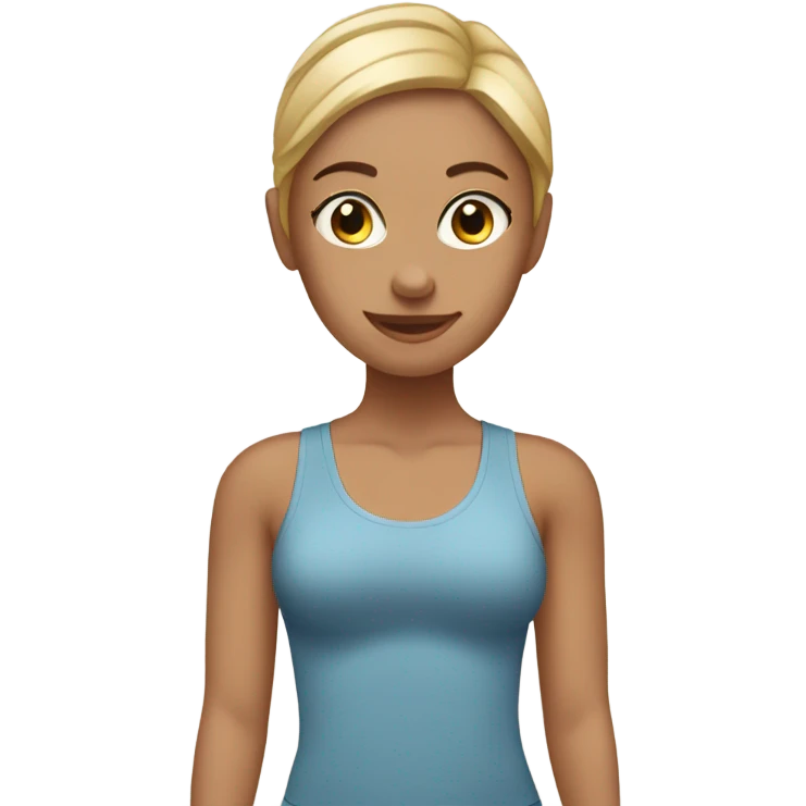Young Pilates mom emoji