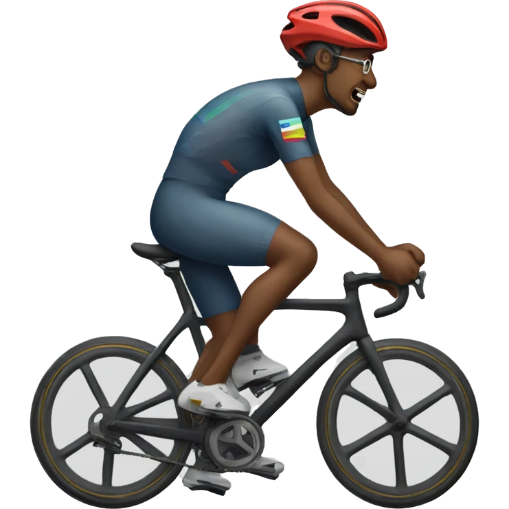 ciclista sorprendido emoji