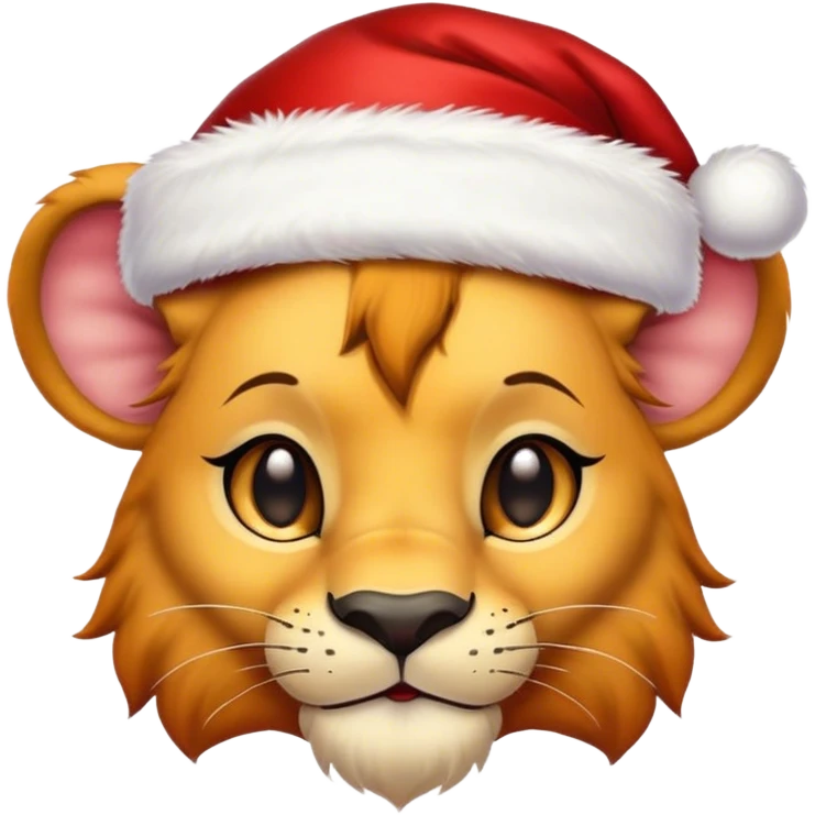 Christmas simba emoji