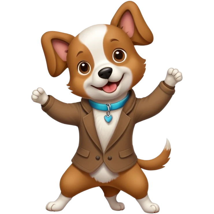 Un chien qui danse emoji