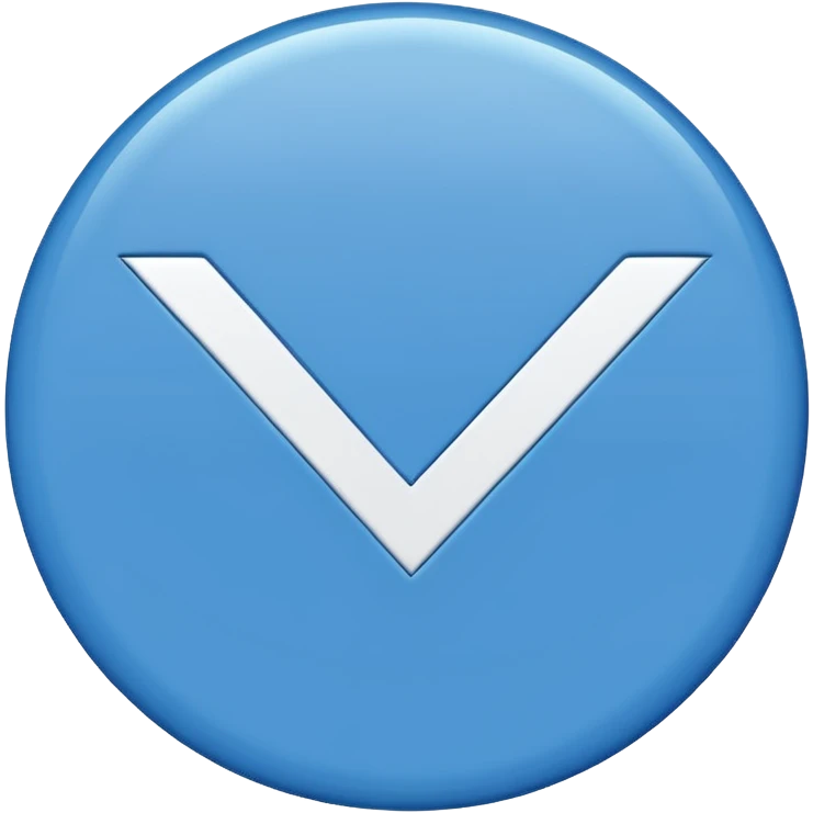 Give me a blue color round shape tick emoji like verification tick emoji