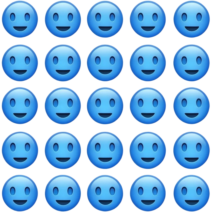 Blue mark emoji