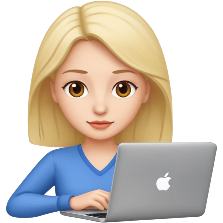 Could you please make an emoji of a community manager woman with a laptop or iphone? emoji