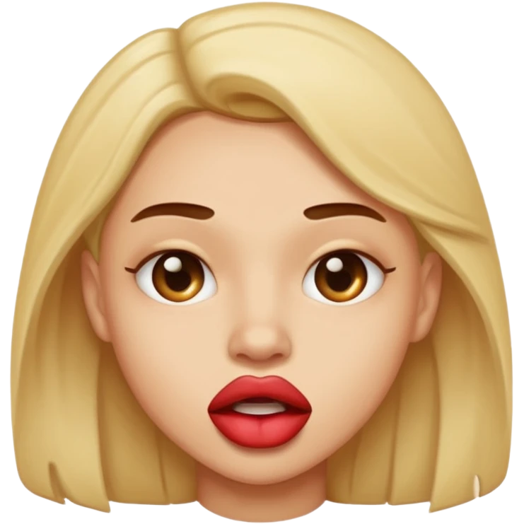 lip biting emoji
