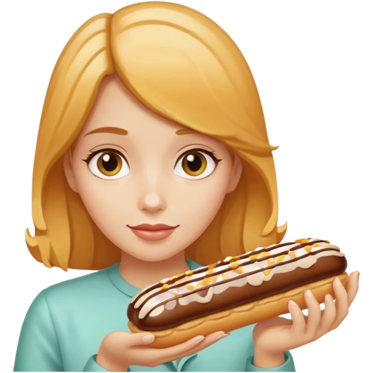 Butterscotch éclair girl emoji