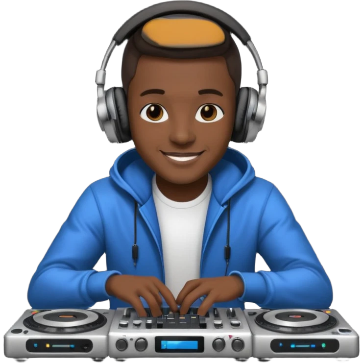 dj with setup emoji