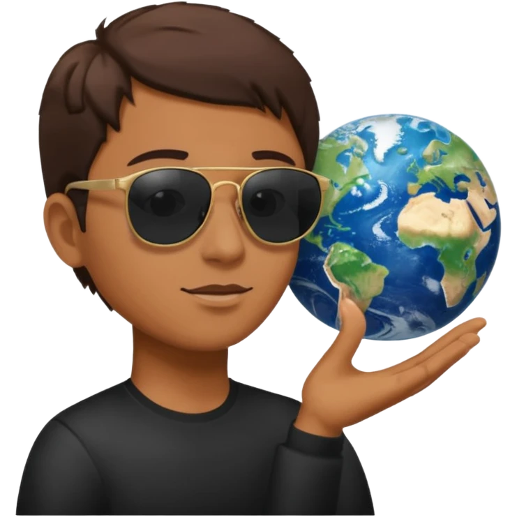 Hqz un emoji mezclando estos 😎🌍 emoji