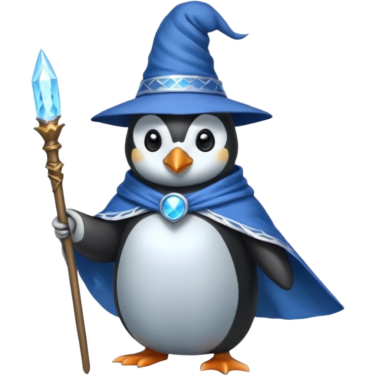 Penguin Wizard emoji