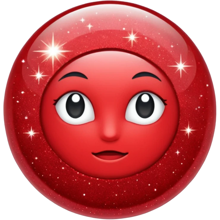 red glitter fix emoji