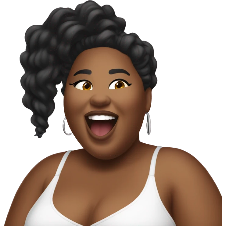 Lizzo saying “Ahhhh Fuk It Than” lol emoji