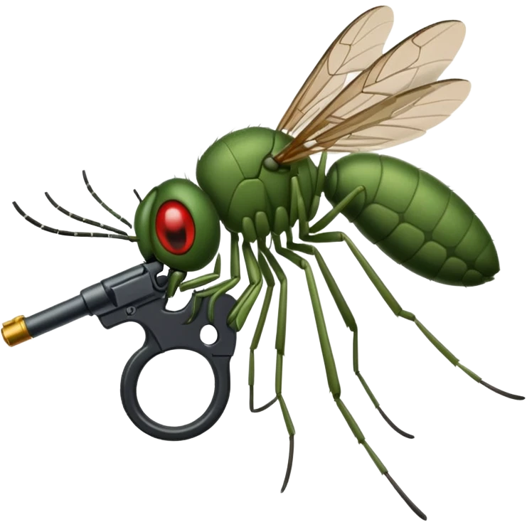 Zanzare con pistola emoji